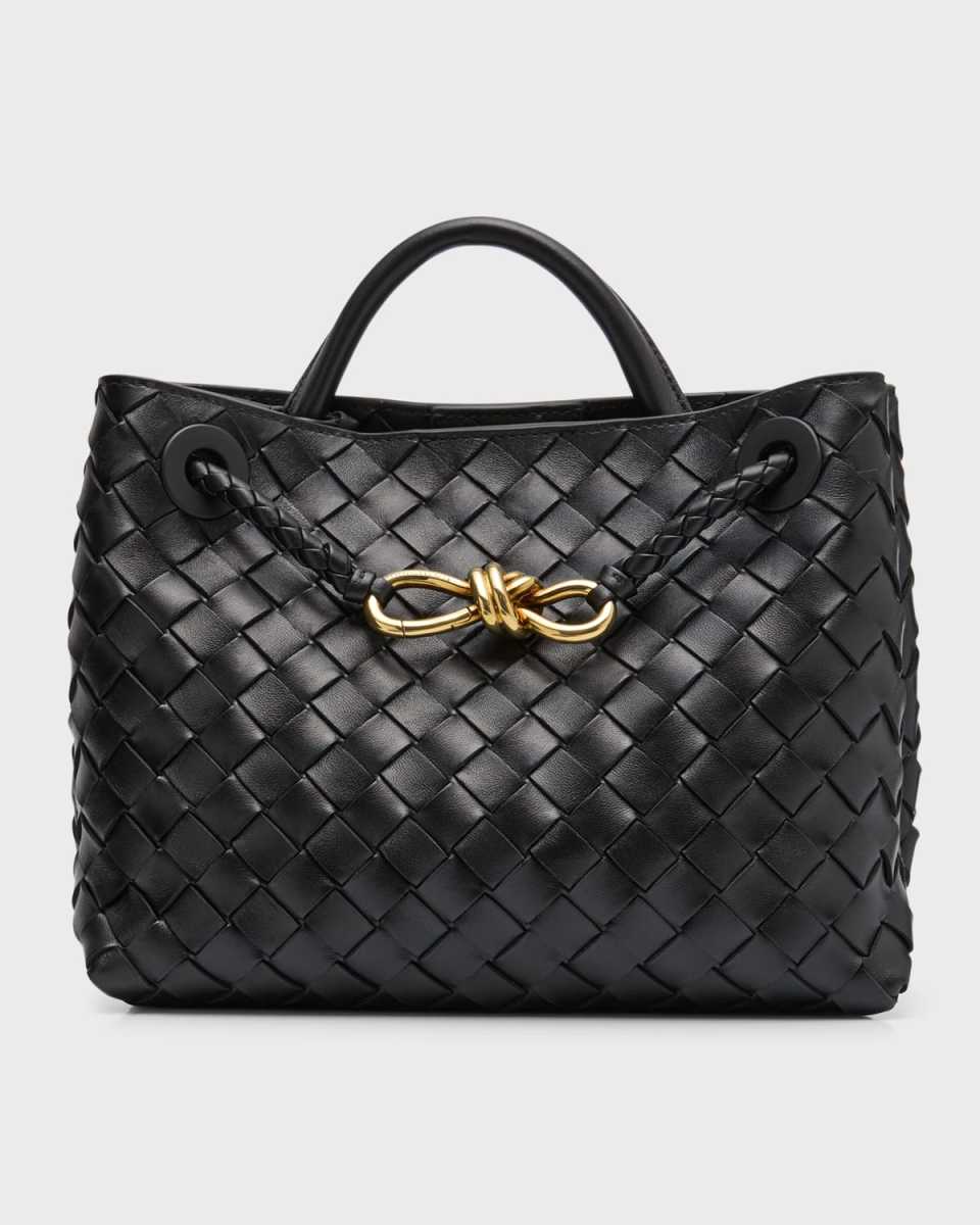 Andiamo Small Intreccio Top-Handle Bag